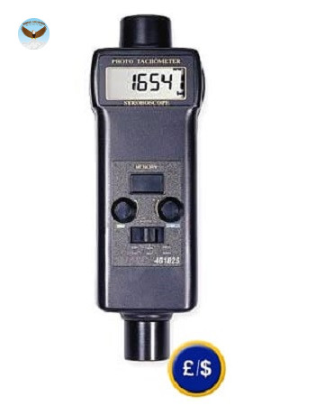 Máy đo tốc độ vòng quay không tiếp xúc, đèn chớp PCE T259
